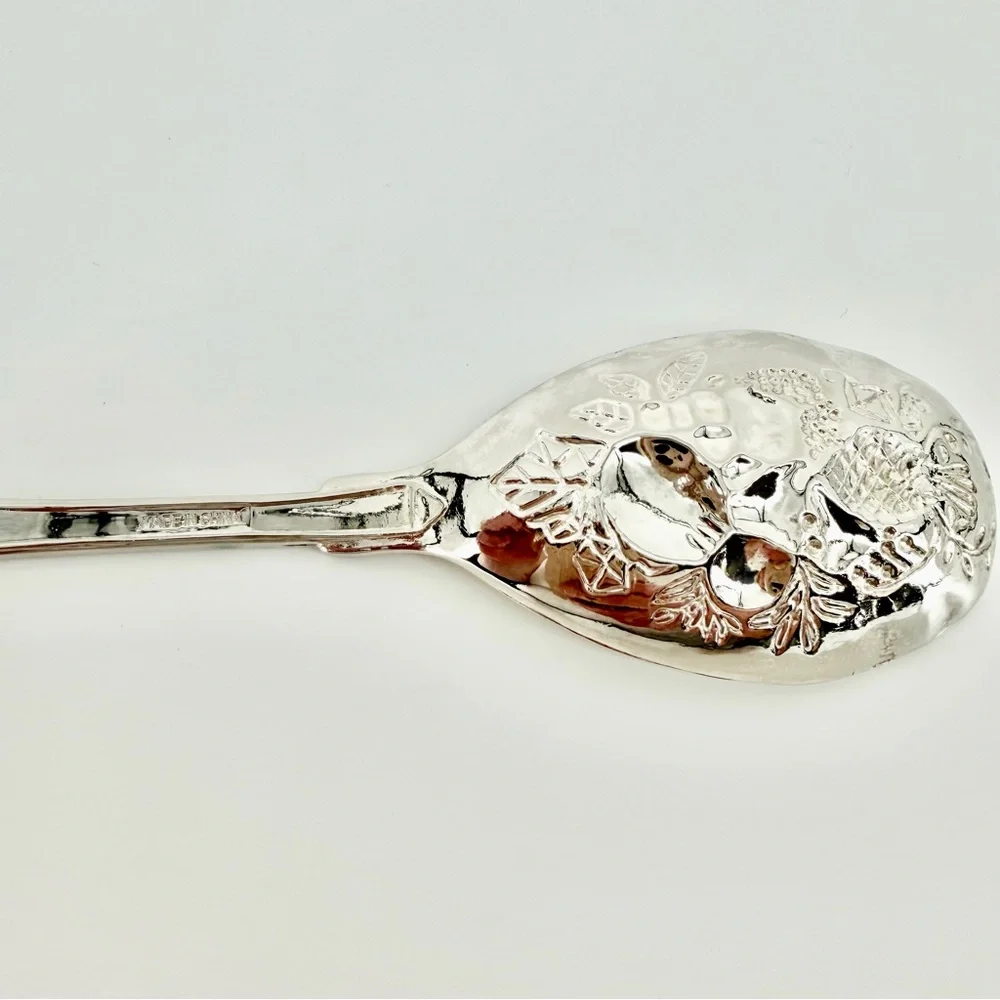 Vintage Ornate Silver Plate 4pc Serving Set - Pasta & Salad - Freshly Polished!